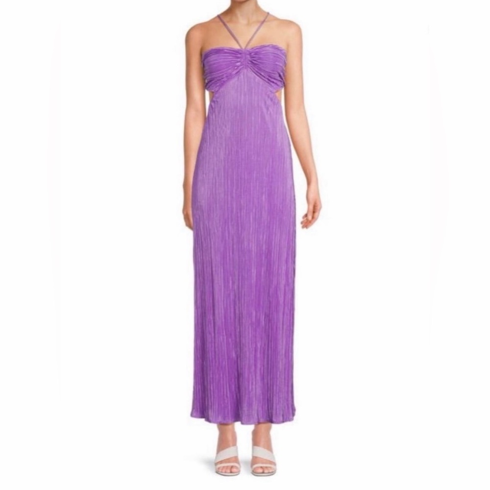 Renee C. Plisse Halter Dress